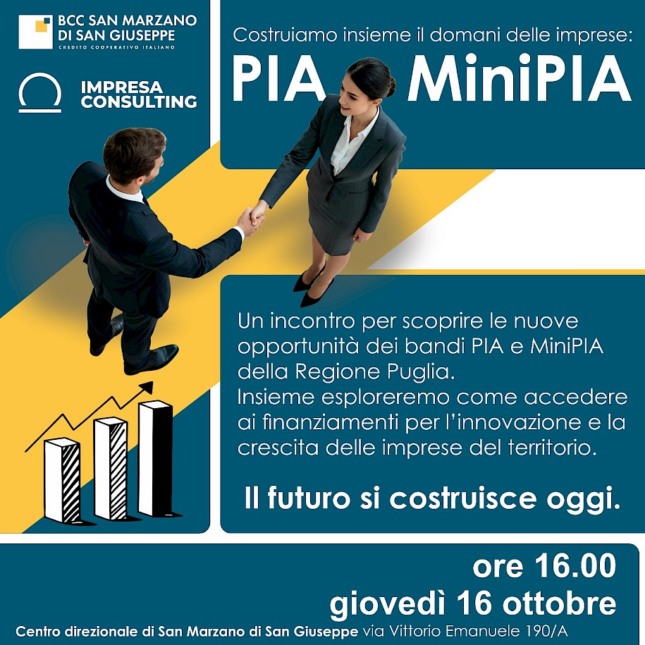Meeting presso BCC San Marzano di San Giuseppe organizzato da Impresa Consulting